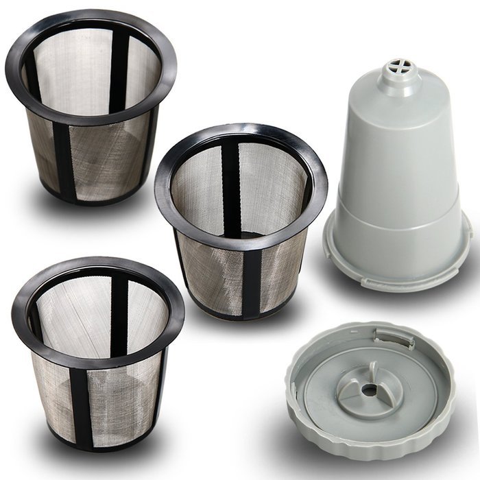 Xcellent Global Reusable Coffee Filter Set for Keurig, My K-cup style, Filter Housing + 3 extra filters, Fits... N6