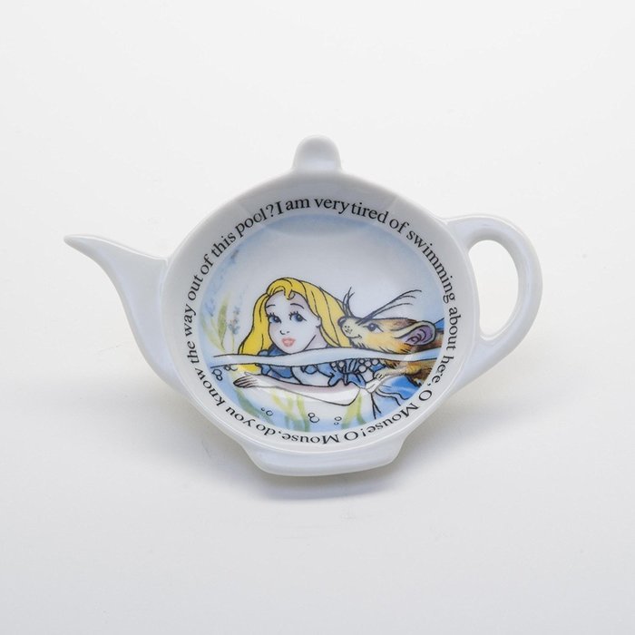 Paul Cardew Alice in Wonderland Ceramic Teabag Rest -Set of 4