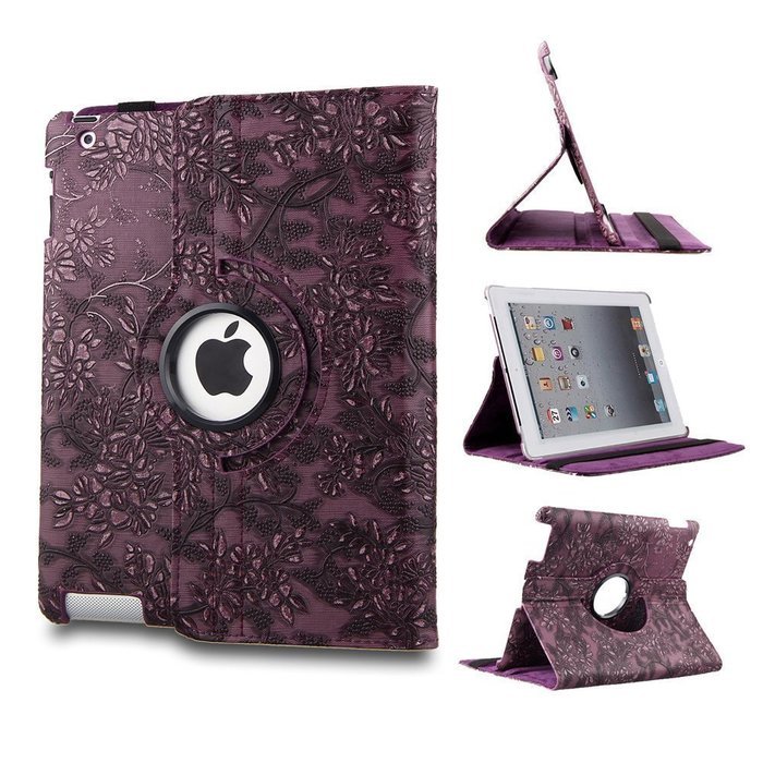 TOPCHANCES Modern Smart Cover Case for iPad 2 3 4 with Auto Sleep/Wake Function and 360 Degree Rotating Stand-... N63
