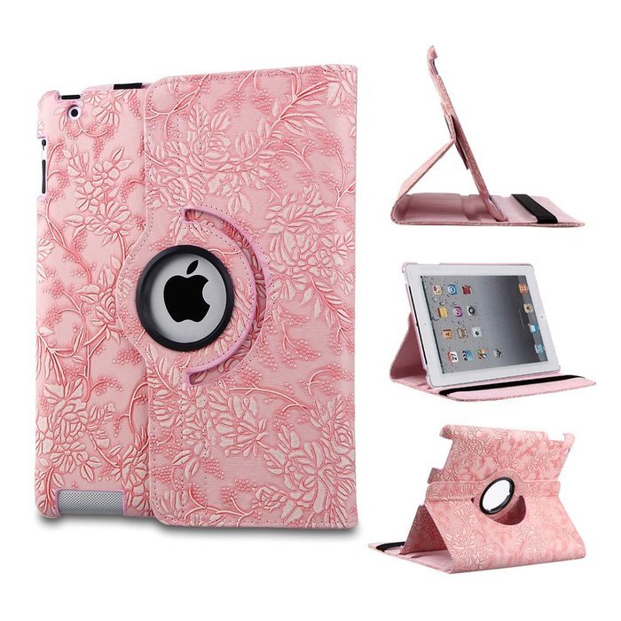 TOPCHANCES Modern Smart Cover Case for iPad 2 3 4 with Auto Sleep/Wake Function and 360 Degree Rotating Stand-... N77