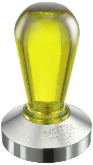 Motta Rainbow Coffee Tamper, Yellow Handle N3