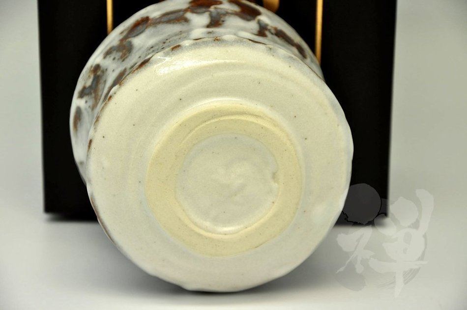 Japanese Mino Yaki ware Matcha Bowl Green Tea 11 / 11 / 8cm (4.3 / 4.3 / 3.1inch)[7312] N4