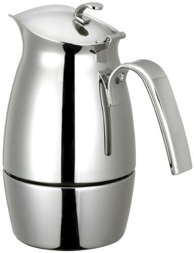 CUISINOX COF-B6 Bella 6-Cup Stainless Steel Stove Top Espresso Maker
