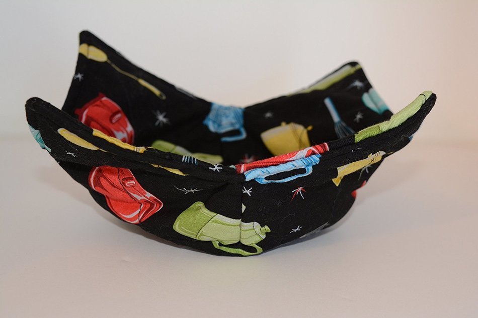 Microwave Bowl Cozies // Set of 3 // 1 Small Bowl Cozy // 1 Medium Bowl Cozy // 1 Dinner Plate Cozy // Kitchen... N6