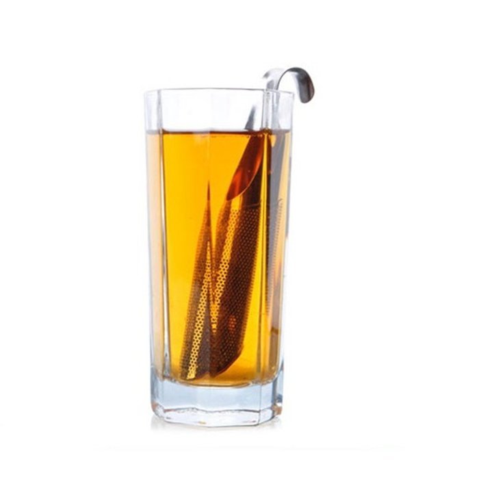 Huayoung 2-pcs Creative Pipe Shaped Stainless Steel Tea Filters (Silver) N3