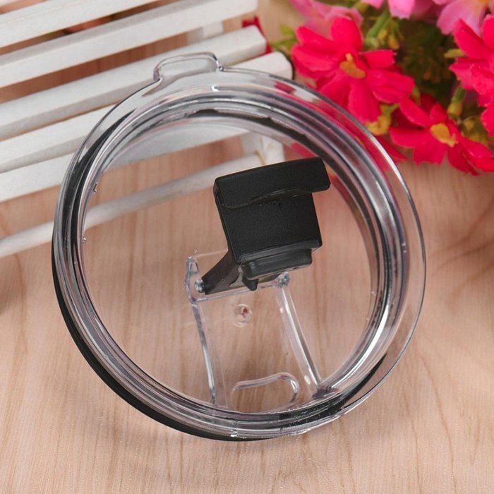 Morecome Spill And Splash Resistant Lid With Slider Closure For 30 Oz (Black) N17