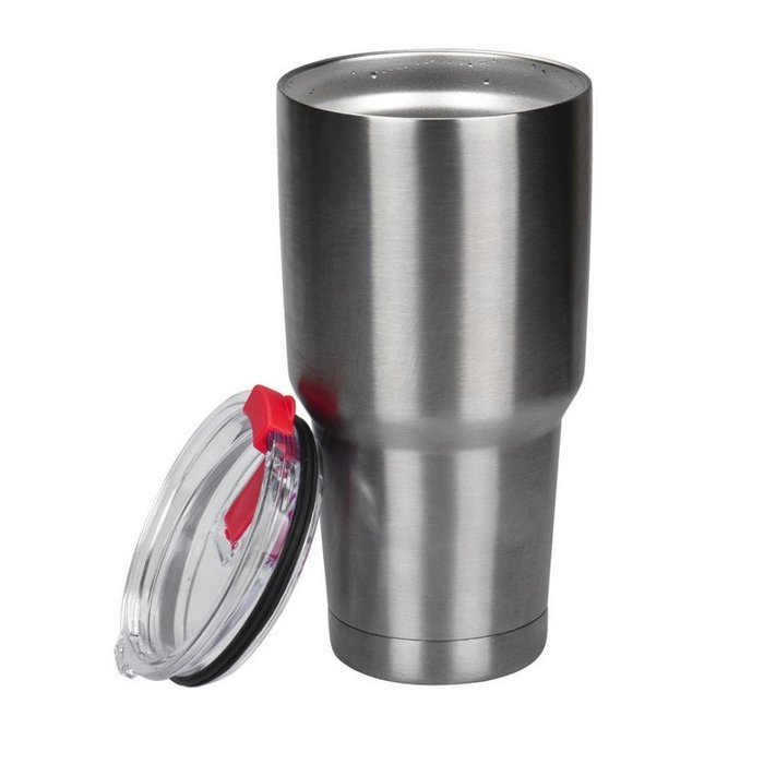 Morecome Spill And Splash Resistant Lid With Slider Closure For 30 Oz (Black) N18
