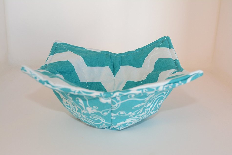 Microwave Bowl Cozies // Reversible // Set of 3 // 1 Small Bowl Cozy // 1 Medium Bowl Cozy // 1 Dinner Plate Cozy... N43