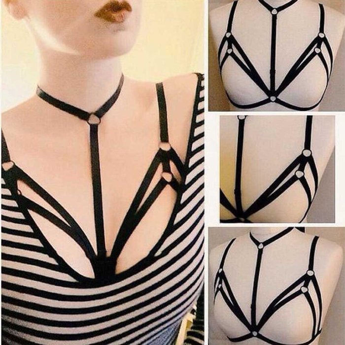 Underwear ，Beautyvan Comfortable Fashion Alluring Women Harness Bra Elastic Cage Bra Strappy Hollow Out Bra Bustier... N2