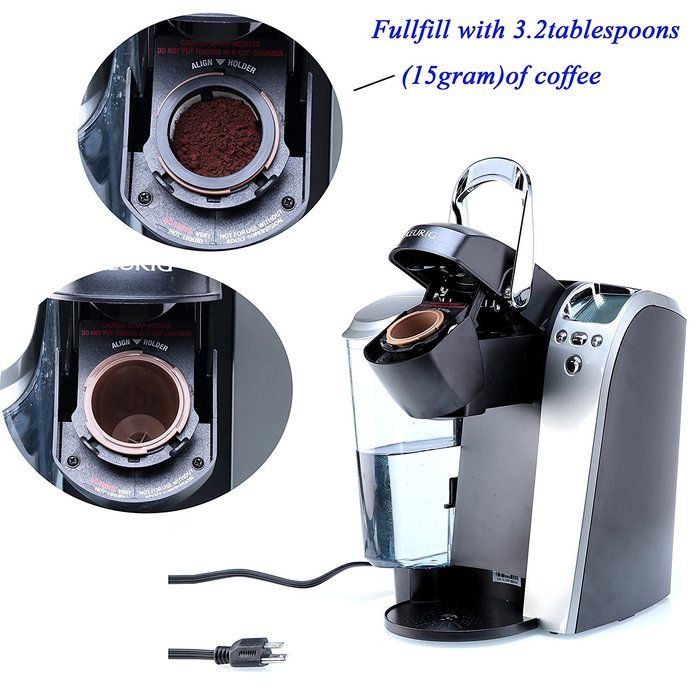 Lotus Petal SySrion-Cup, Upgrade My K-cup Style Reusable Coffee Filter for Keurig B30 B40 B50 B60 B70 K7 K75 Series... N4