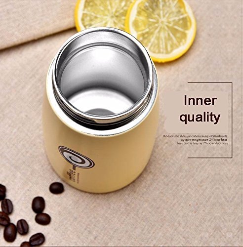 Rabbit malls,304 stainless steel office coffee cup, Inox Straight vacuum cup water bottle, 260ml portable thermos... N6