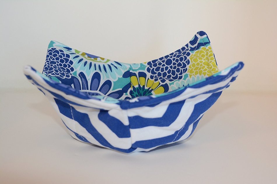 Microwave Dish Cozies // Reversible // Set of 3 // 1 Small Bowl // 1 Medium Bowl // 1 Dinner Plate // Blue Boutique N8