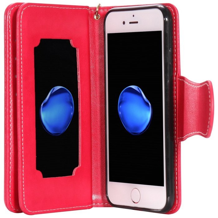 iPhone 7 Plus Case, iPhone 7 Plus Wallet Case,PHEZEN Cute Bear Don't Touch My Phone Design PU Leather Wallet Case... N133