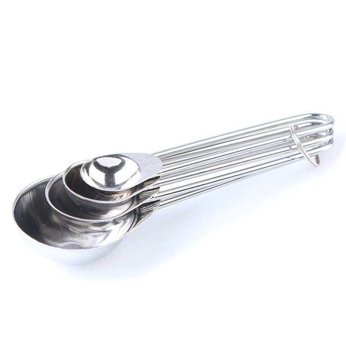 Holidayli Set of 4 Tea Coffee Measuring Scoop Spoons, Premium Stainless Steel Measuring Spoons for Tea, Coffee N8