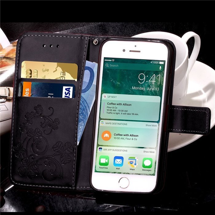 iPhone 7 Plus Case, iPhone 7 Plus Wallet Case,PHEZEN Cute Bear Don't Touch My Phone Design PU Leather Wallet Case... N139