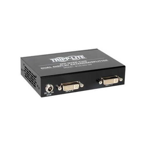 TRIPP LITE B140-002-DD DVI Over Cat5 Active Passive TAA Dual Display Extender Splitter