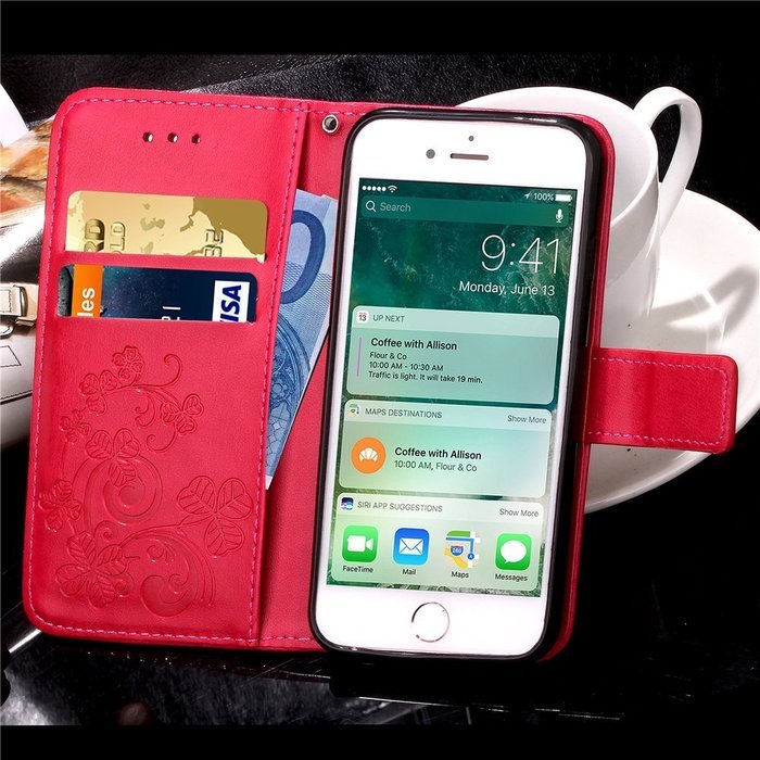 iPhone 7 Plus Case, iPhone 7 Plus Wallet Case,PHEZEN Cute Bear Don't Touch My Phone Design PU Leather Wallet Case... N153