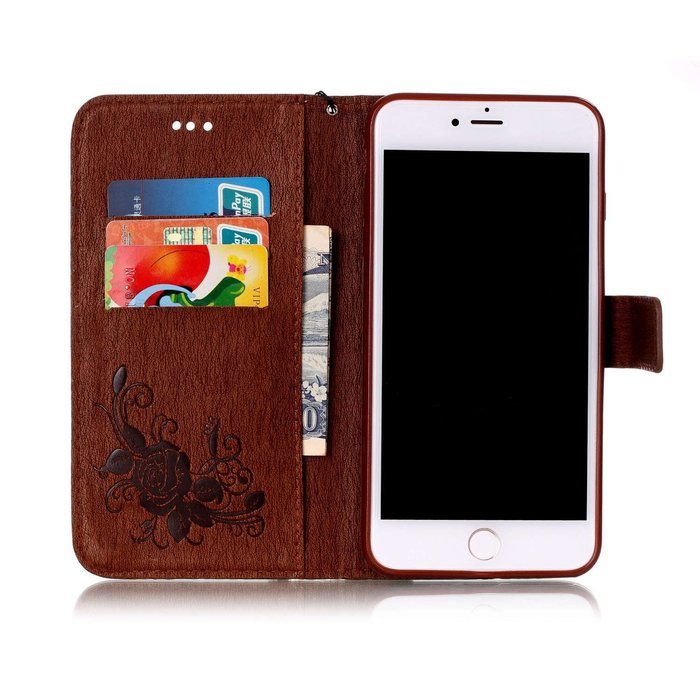 iPhone 7 Plus Case, iPhone 7 Plus Wallet Case,PHEZEN Cute Bear Don't Touch My Phone Design PU Leather Wallet Case... N155