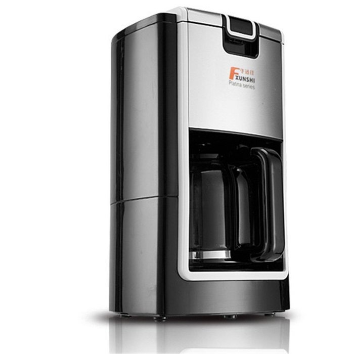 Royal- MD-236 American Fully Automatic Drip Coffee Machine Tea Machine 1.2L ( Color : Red And Black ) N3
