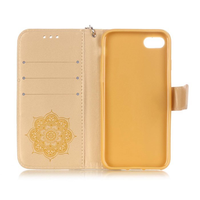 iPhone 7 Case, PHEZEN Dream Catcher Design Bling Diamond PU Leather Wallet Case [Magnetic Closure] [Credit Card... N30