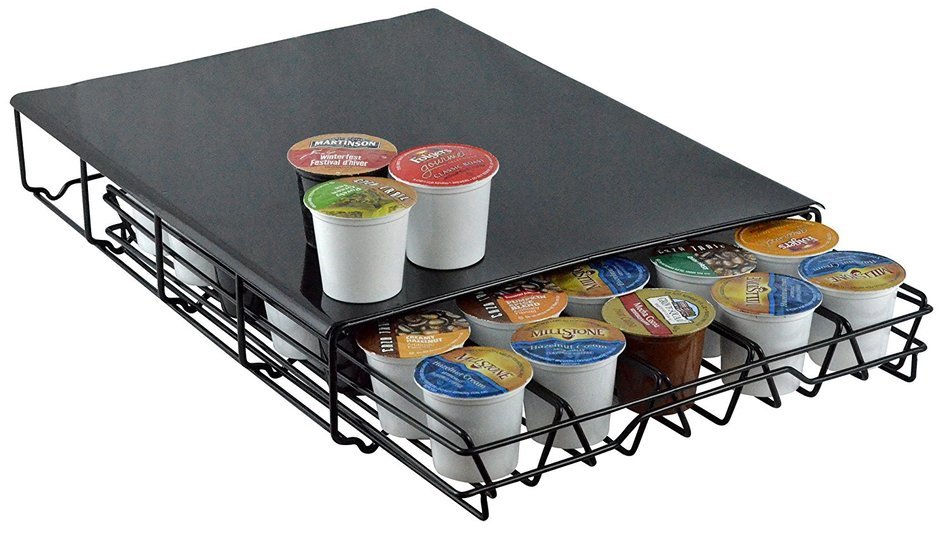 Southern Homewares Keurig Storage Drawer Coffee Holder for 35 K-Cups, Black
