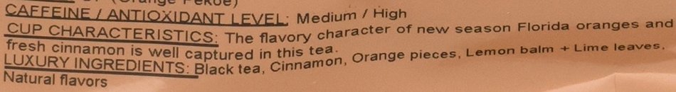 Metropolitan Tea 200 Count Pyramid Shaped Teabags, Orange Spice N3