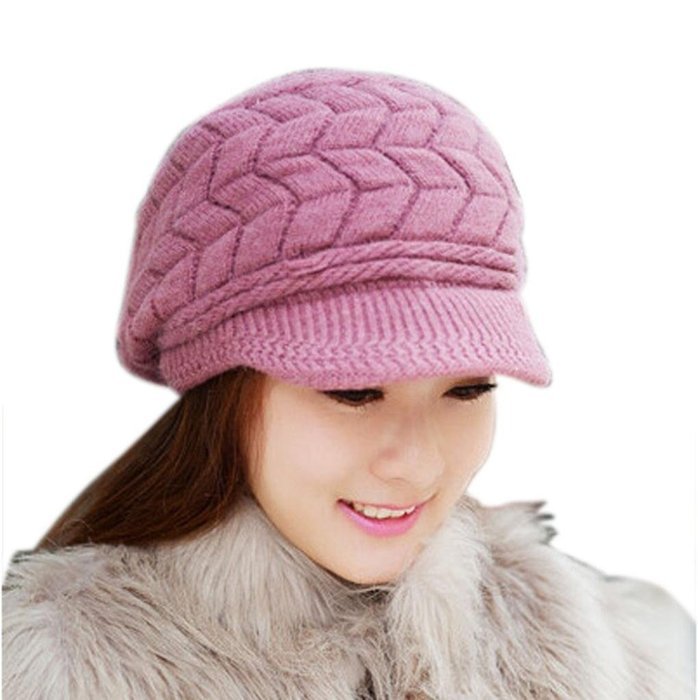 Orangesky Women Skullies Beanies Knitted Hats (Beige) N2