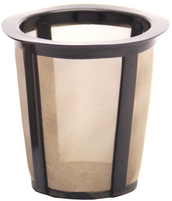 THE ORIGINAL GOLDTONE BRAND Single Kup Reusable Filter with Housing-LARGER FILTER-Holds 33% More Coffee N2