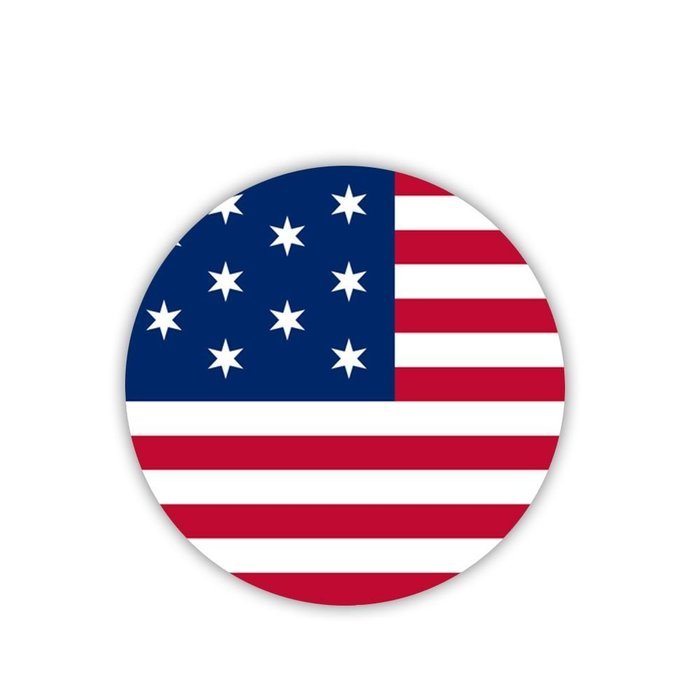 Generic Mdf Material Cute Design With American Flag Coaster N8