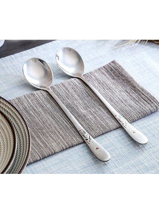 WJL Stainless Steel Espresso Paddle Spoons, Stylish design, especially for young people,couple spoon(2 set) N2