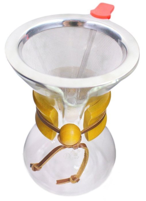 Diguo Glass Coffee Maker Classic Series Glass Coffeemaker (400ml/14oz/1-2 Cup) (One Coffee Maker with 40 pcs Paper... N7