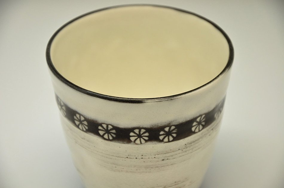 Suzuki-Touen Genuine Mino ware Mizuwari Cup 240cc 9.5 / 9.5 / 9.5cm (3.7 / 3.7 / 3.7inch)[10007] N7