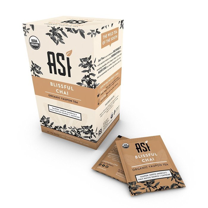 Asi Yaupon Tea Organic Box, Ancient Wellness - Traditional, 20 Tea Bags N7
