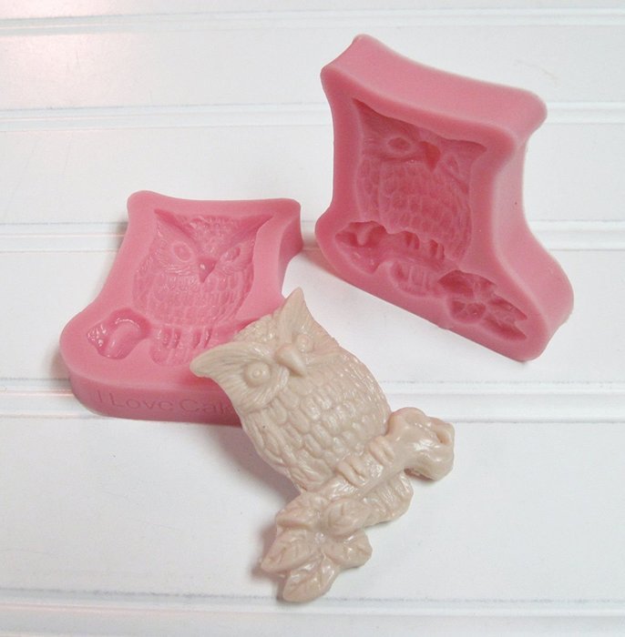 Mold Owl Silicone Mold Fondant Cake Soap Chocolate Mold for Crafts and Baking N4