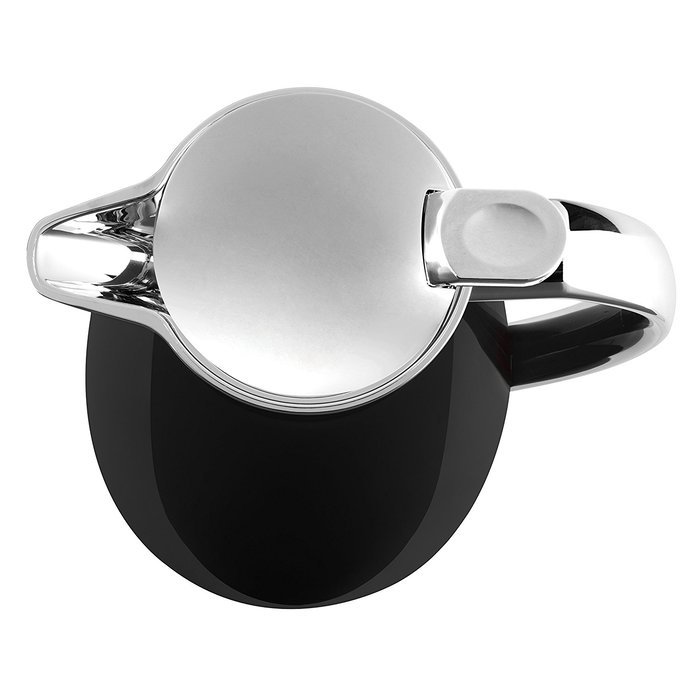 Emsa Campo Stainless Steel Thermal Carafe with Glass Liner, 34 oz, Black N3