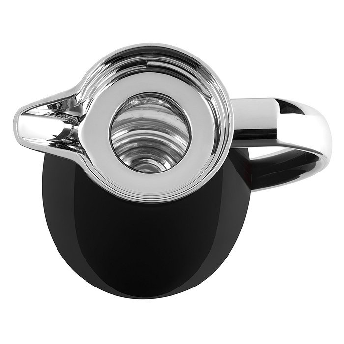 Emsa Campo Stainless Steel Thermal Carafe with Glass Liner, 34 oz, Black N4