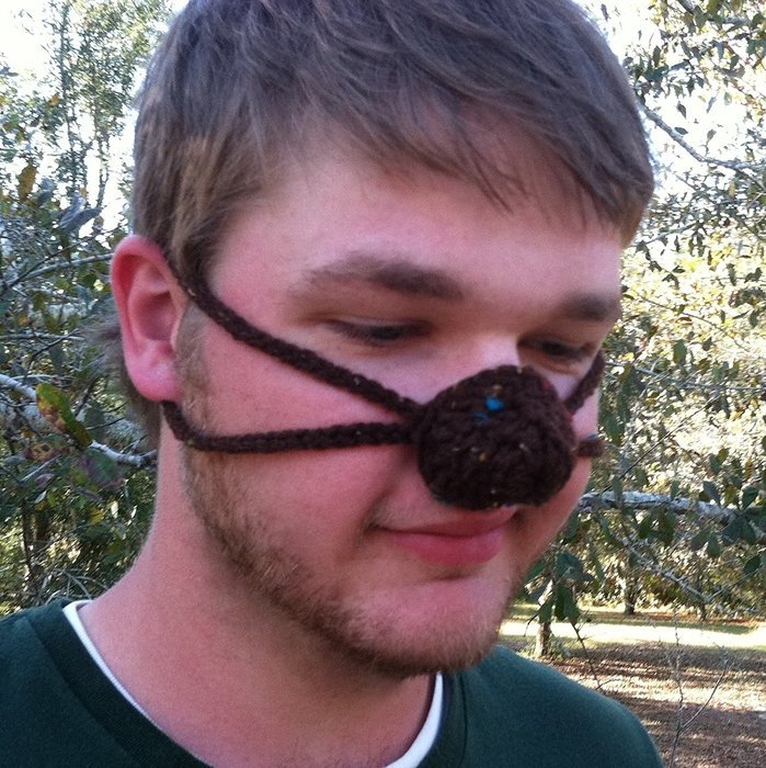 Aunt Marty's Original Nose Warmer - Brown Tweed N2