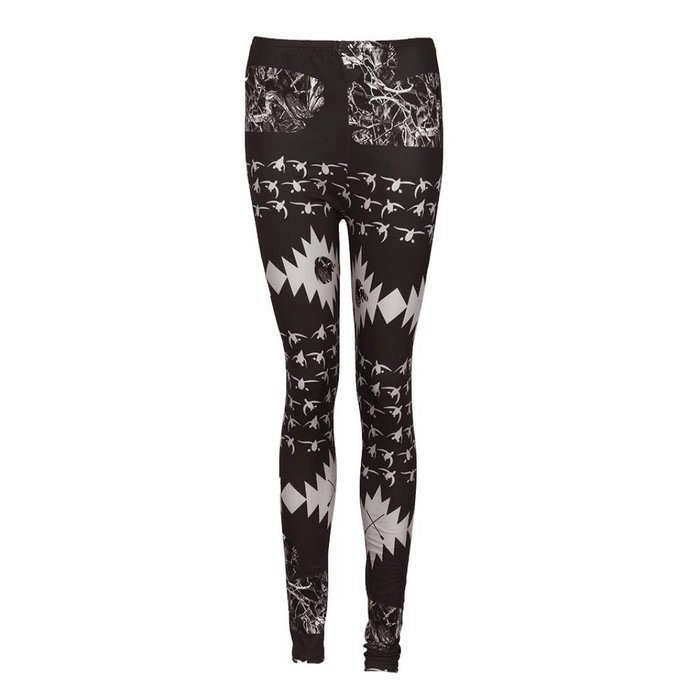 PHOTNO Fashion Women Autumn Winter Skinny Printed Stretchy Pants Leggings N18