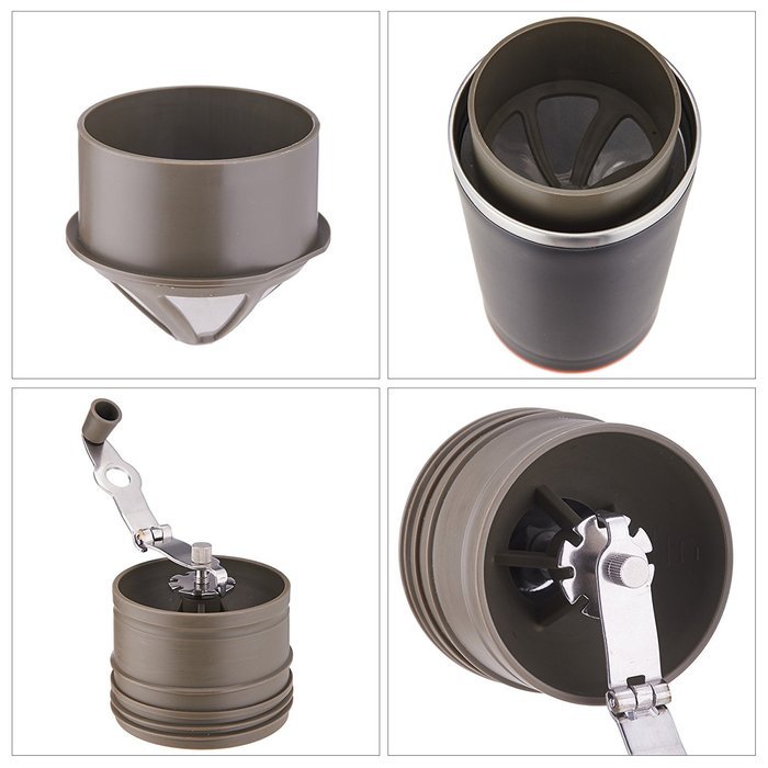 Pinty Portable Stainless Steel Manual Coffee Grinder - Black N11