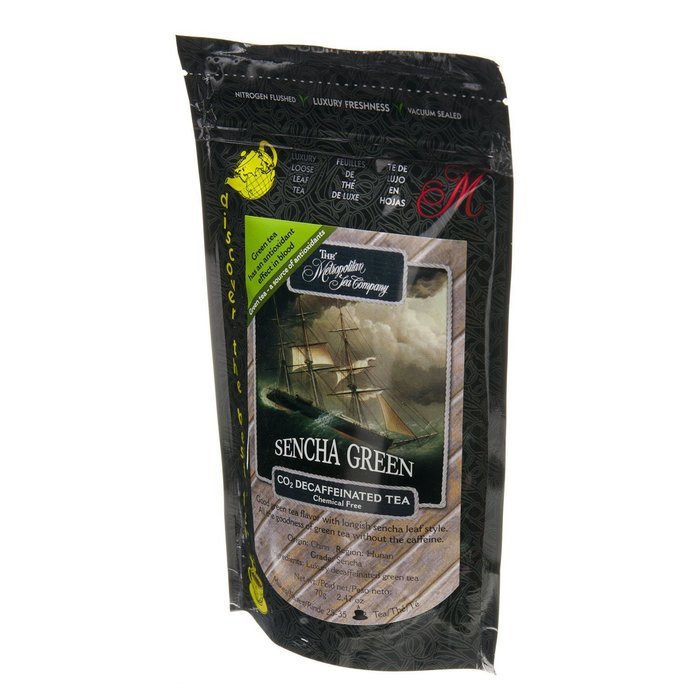 Metropolitan Tea Discovery Loose Tea Pack, Decaffeinated Green Sencha Kyushu Decaffeinated, 70gm N2