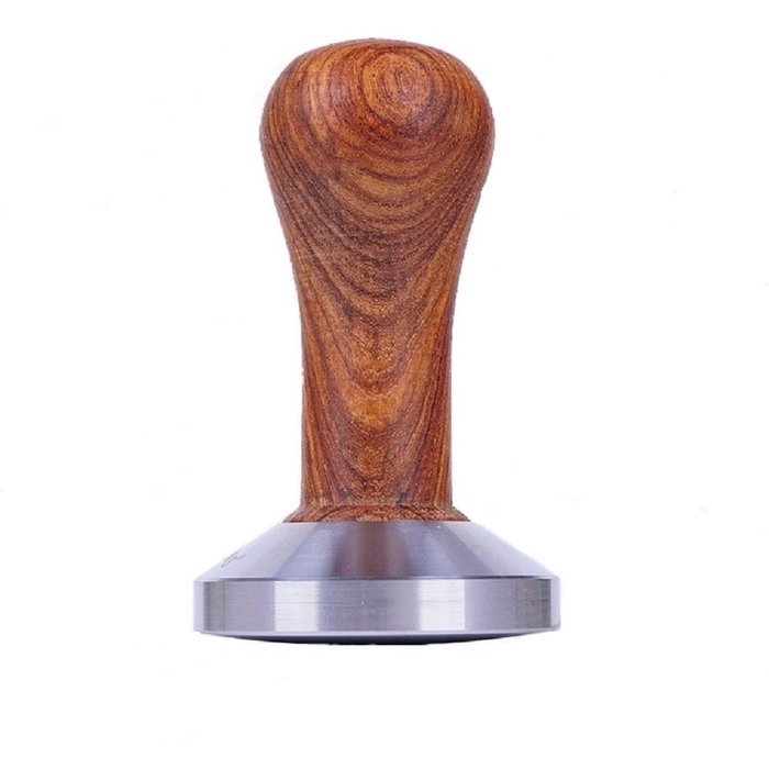 Love The Worder Wooden handle curved surface stainless steel Base Coffee Bean Press N2