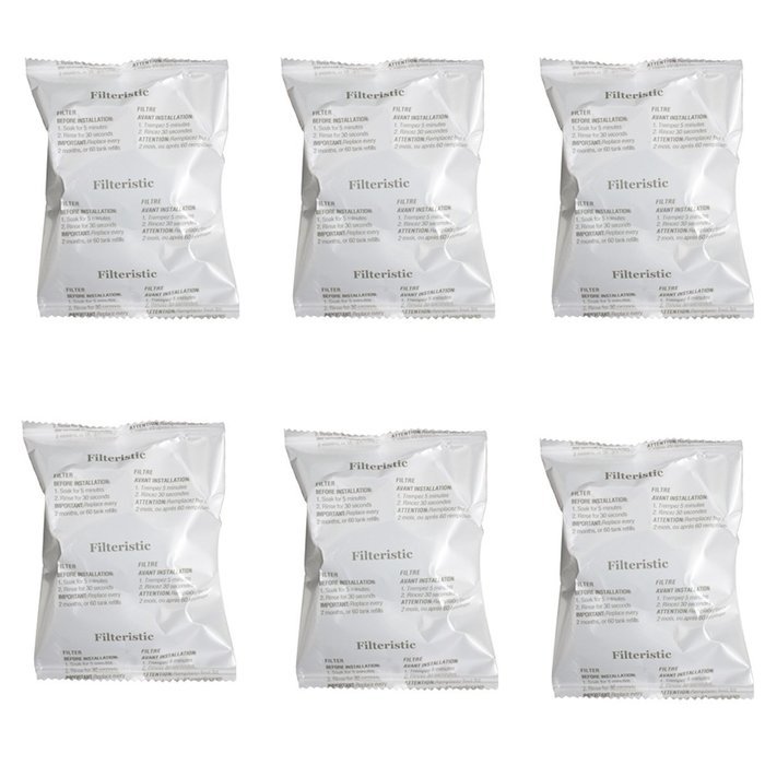Gdmug Replacement Charcoal Filters White for Breville BWF100 Single Cup Brewer Pack of 6