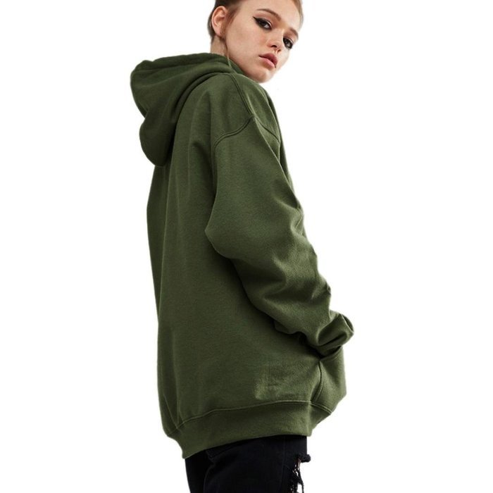 Women's Pillover,Laimeng Long Sleeves Hoodie Sweatshirt Sweater Casual Hooded Coat Pullover (L, Army Green) N7