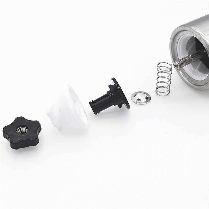 Delipop ES66 Manual Coffee Grinder Premium Stainless Steel With Adjustable Ceramic Burr 7.5inch Length Including... N7