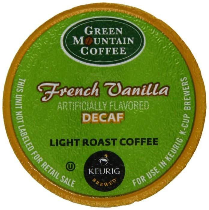 Franc&eacute;s Vainilla descafeinado, Luz asado, K-Cup Conde Porci&oacute;n de Keurig K-Cup Cerveceros, 24-Conde N3