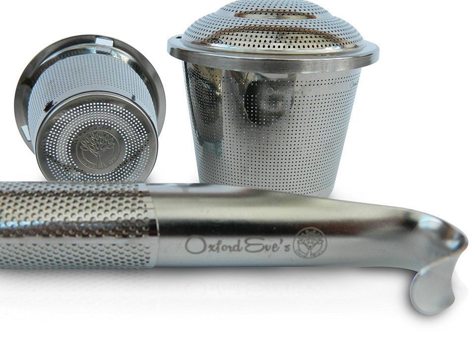 Oxford Eve&rsquo;s Tea Infuser set - 3 piece Gift Set of Stainless Steel Loose Leaf Tea Strainers Includes 1x Long Handled... N6