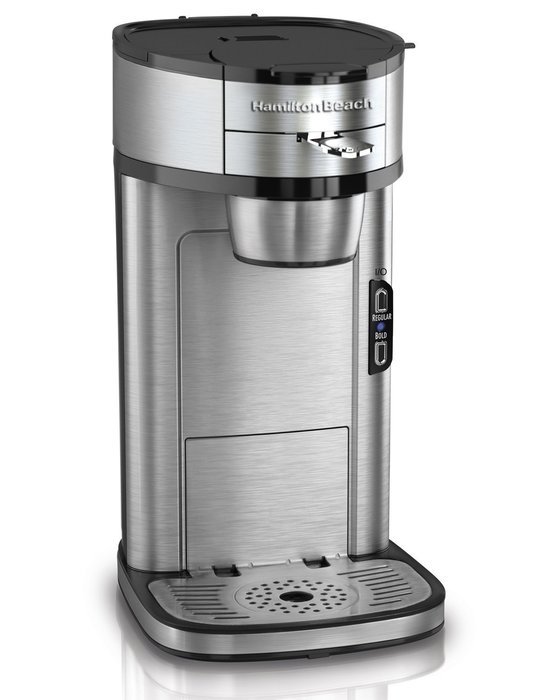 Hamilton Beach Single Serve Scoop Coffee Maker, Stainless Steel (49981) N8