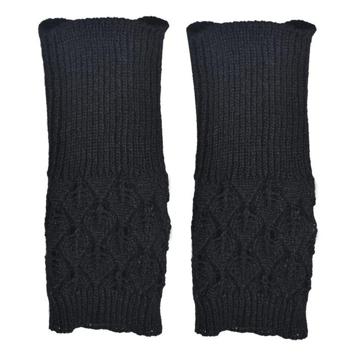 Hollow Out Leaves Knitted Gloves,Morecome Fashion Women Girl Knitted Gloves (Purple) N17