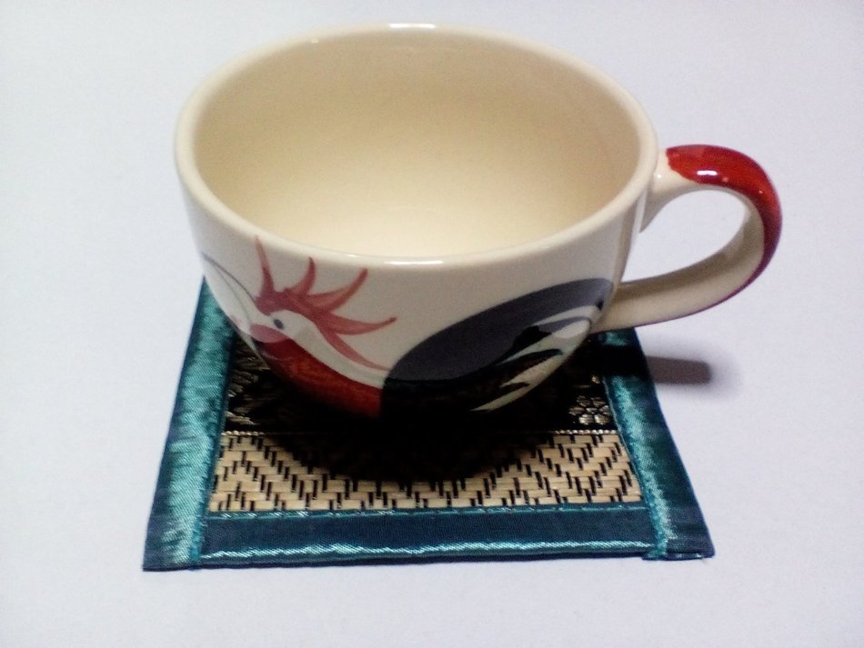Chic Nature Reed Elephant Collection 6-piece Handmade Coaster Set, Assorted Color (Brown #3) N9