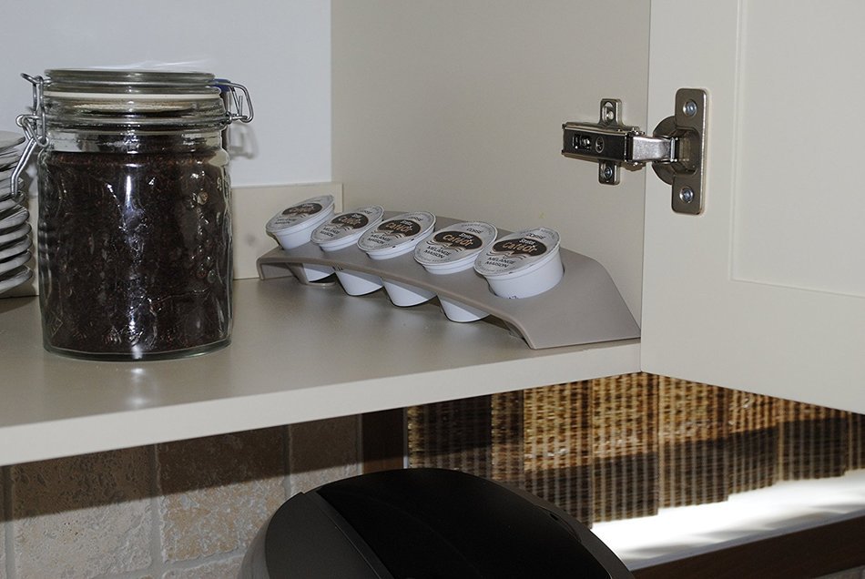 K Cup Holder- Special Designed, Space Saver, Universal Position "K Cup Rack" for Convenient Use (Beige). No K... N4
